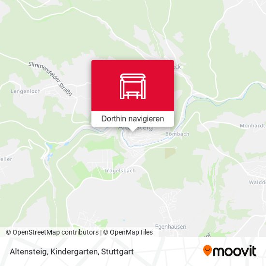 Altensteig, Kindergarten Karte