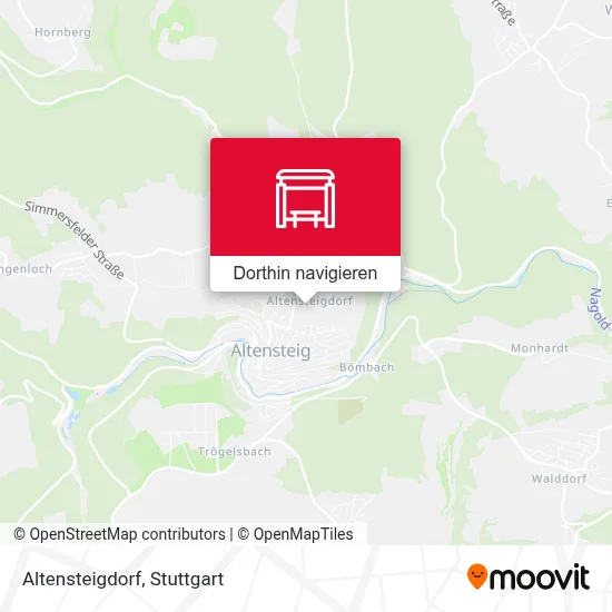 Altensteigdorf Karte