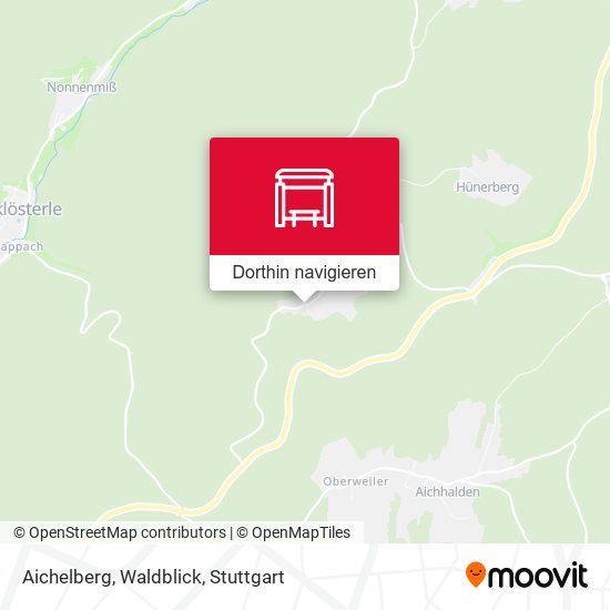 Aichelberg, Waldblick Karte