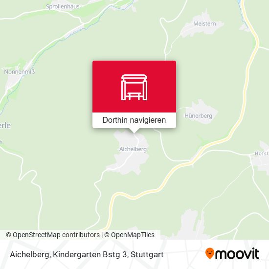 Aichelberg, Kindergarten Bstg 3 Karte