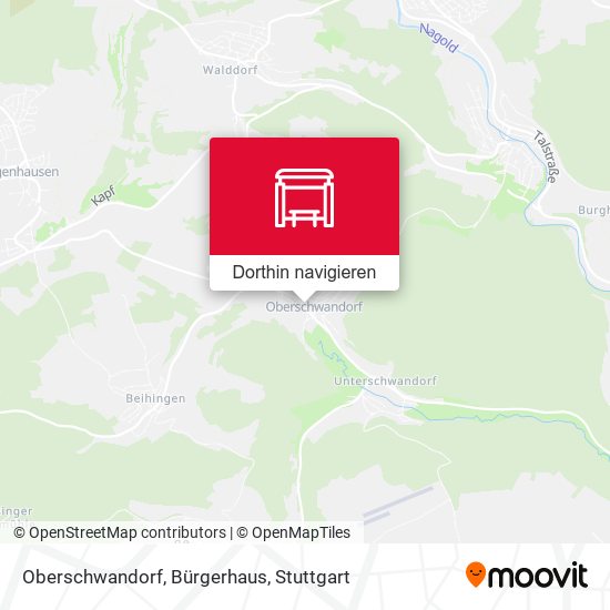 Oberschwandorf, Bürgerhaus Karte