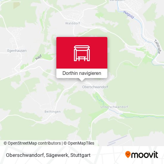 Oberschwandorf, Sägewerk Karte