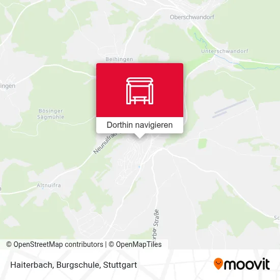 Haiterbach, Burgschule Karte