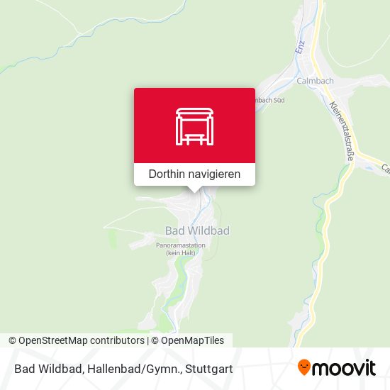 Bad Wildbad, Hallenbad/Gymn. Karte