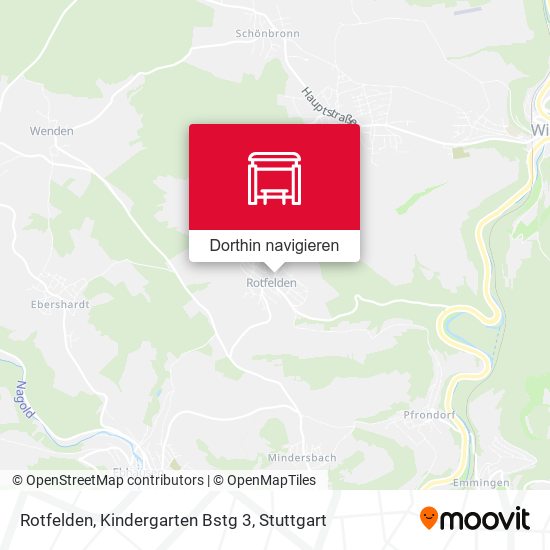 Rotfelden, Kindergarten Bstg 3 Karte