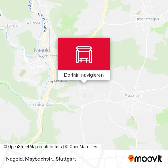 Nagold, Maybachstr. Karte