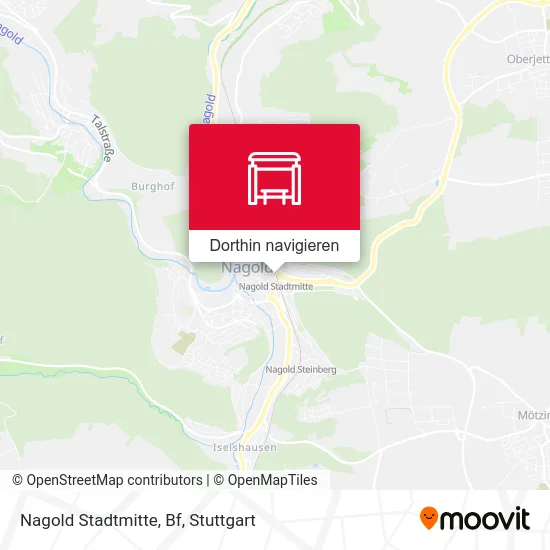 Nagold Stadtmitte, Bf Karte