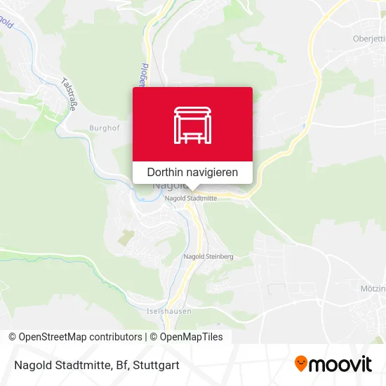 Nagold Stadtmitte, Bf Karte