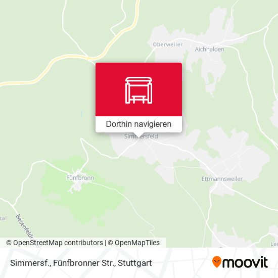Simmersf., Fünfbronner Str. Karte