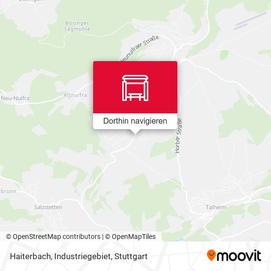 Haiterbach, Industriegebiet Karte