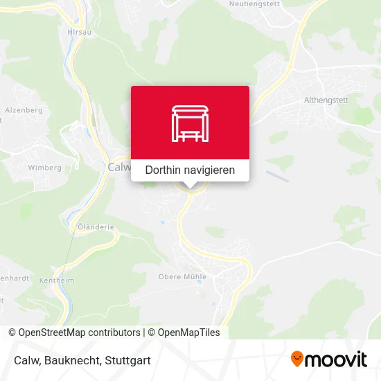Calw, Bauknecht Karte