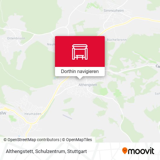 Althengstett, Schulzentrum Karte