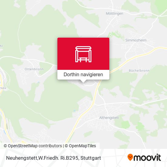 Neuhengstett,W.Friedh. Ri.B295 Karte