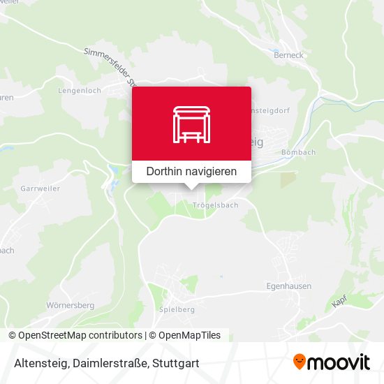 Altensteig, Daimlerstraße Karte