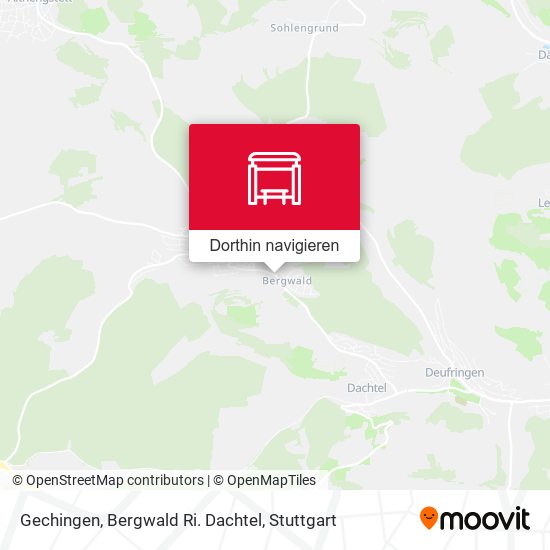 Gechingen, Bergwald Ri. Dachtel Karte