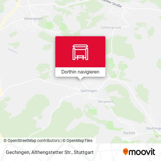 Gechingen, Althengstetter Str. Karte