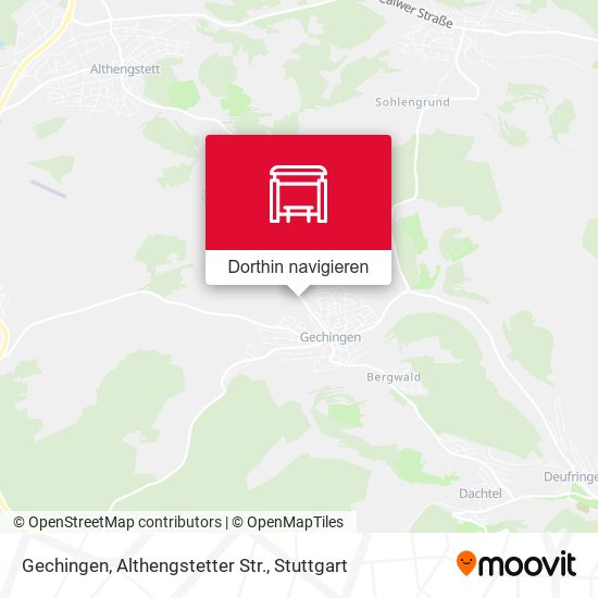 Gechingen, Althengstetter Str. Karte