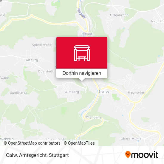 Calw, Amtsgericht Karte