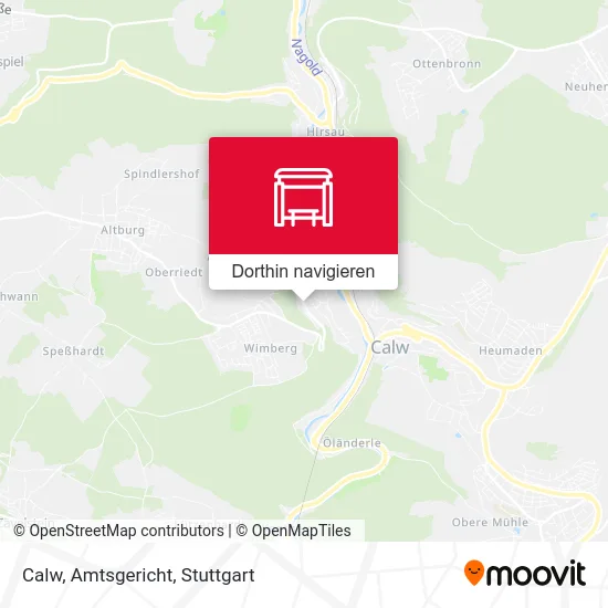 Calw, Amtsgericht Karte