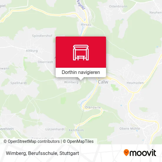 Wimberg, Berufsschule Karte