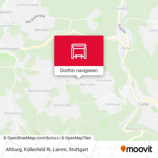 Altburg, Küllenfeld Ri. Lamm Karte