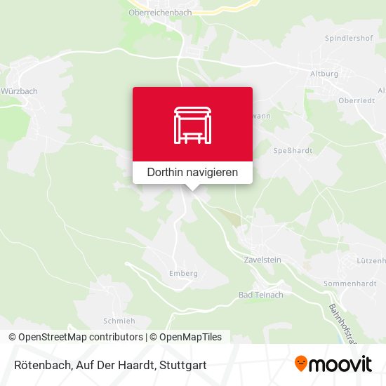 Rötenbach, Auf Der Haardt Karte
