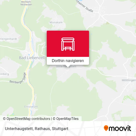 Unterhaugstett, Rathaus Karte