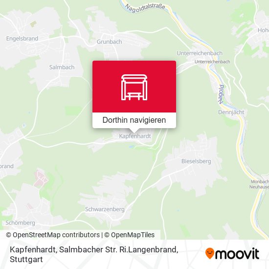 Kapfenhardt, Salmbacher Str. Ri.Langenbrand Karte
