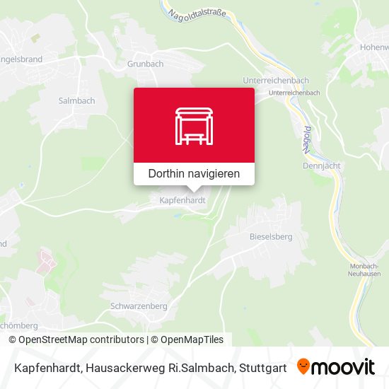 Kapfenhardt, Hausackerweg Ri.Salmbach Karte