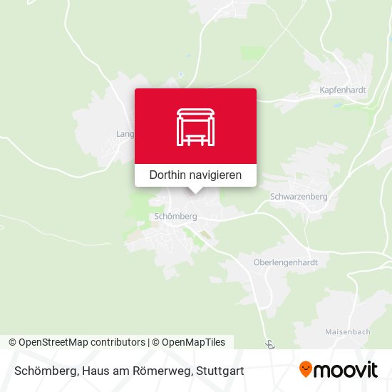 Schömberg, Haus am Römerweg Karte