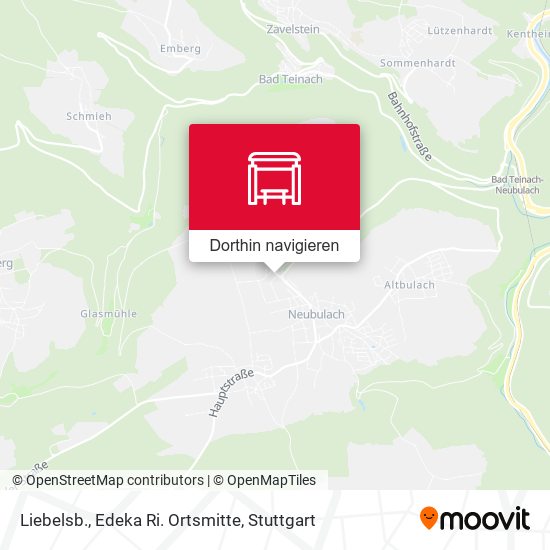 Liebelsb., Edeka Ri. Ortsmitte Karte