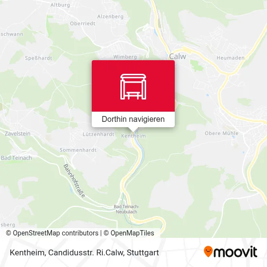 Kentheim, Candidusstr. Ri.Calw Karte