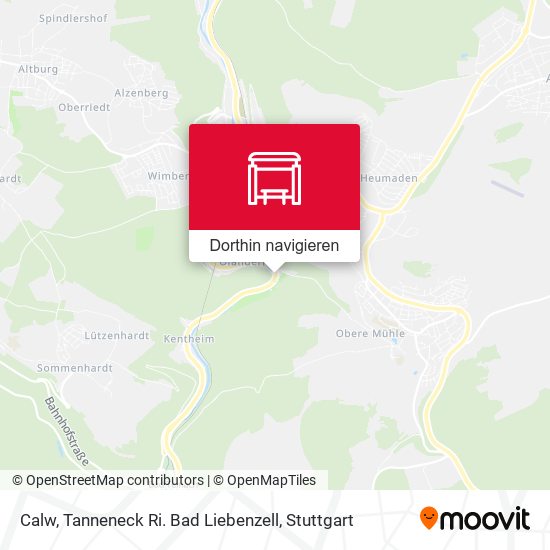 Calw, Tanneneck Ri. Bad Liebenzell Karte