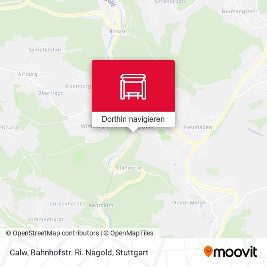 Calw, Bahnhofstr. Ri. Nagold Karte