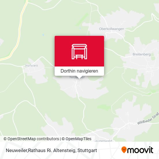 Neuweiler,Rathaus Ri. Altensteig Karte