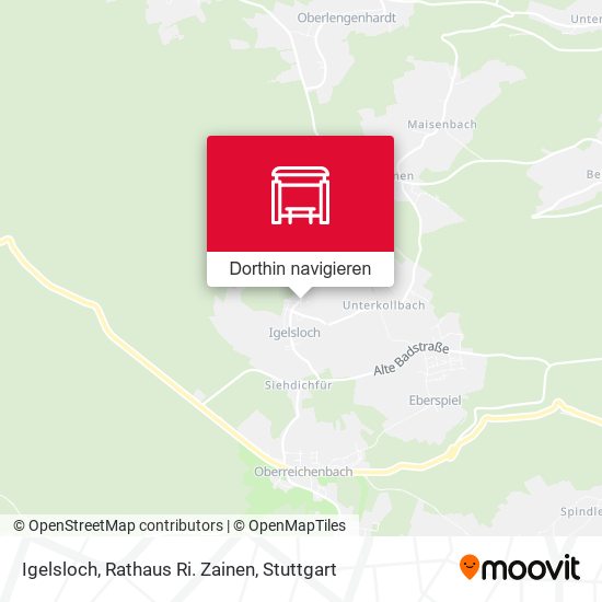 Igelsloch, Rathaus Ri. Zainen Karte