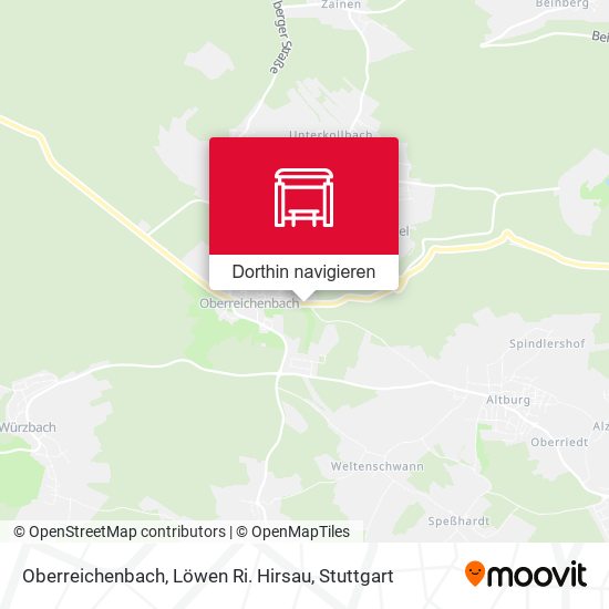 Oberreichenbach, Löwen Ri. Hirsau Karte