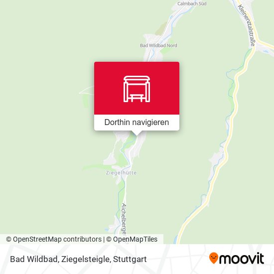 Bad Wildbad, Ziegelsteigle Karte