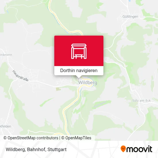 Wildberg, Bahnhof Karte