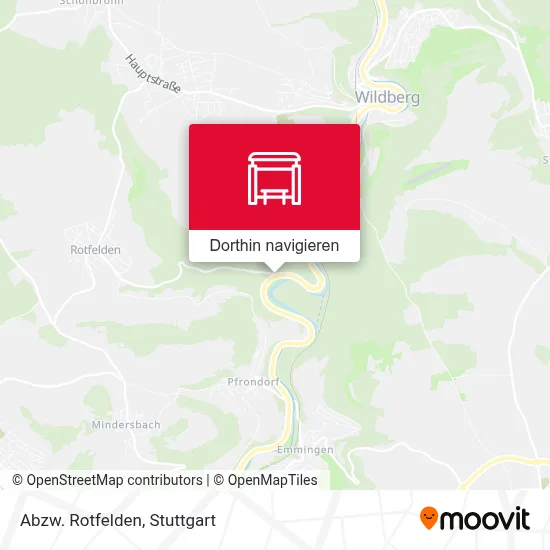 Abzw. Rotfelden Karte