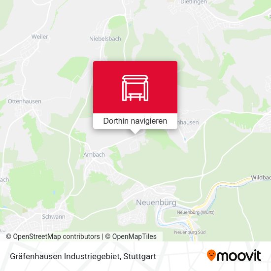 Gräfenhausen Industriegebiet Karte