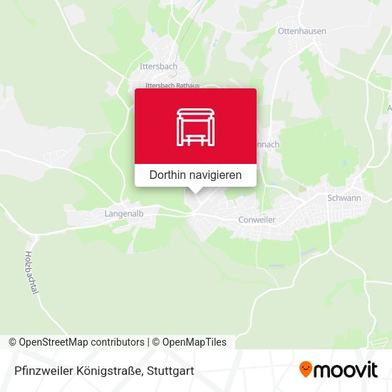 Pfinzweiler Königstraße Karte