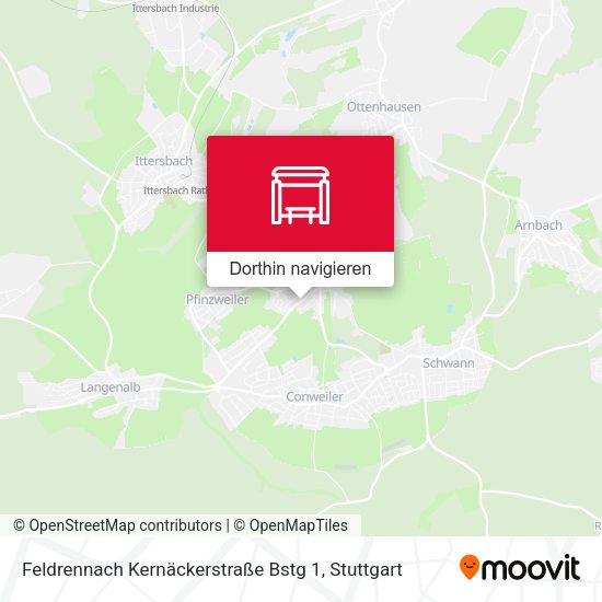 Feldrennach Kernäckerstraße Bstg 1 Karte