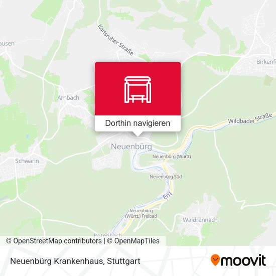 Neuenbürg Krankenhaus Karte