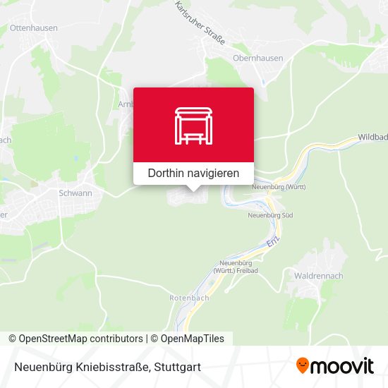 Neuenbürg Kniebisstraße Karte