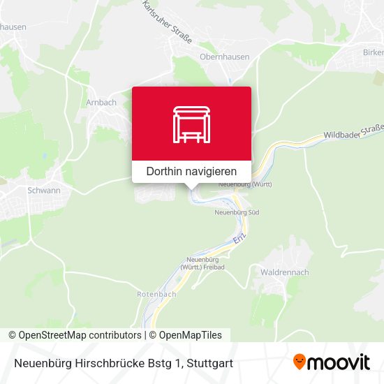 Neuenbürg Hirschbrücke Bstg 1 Karte
