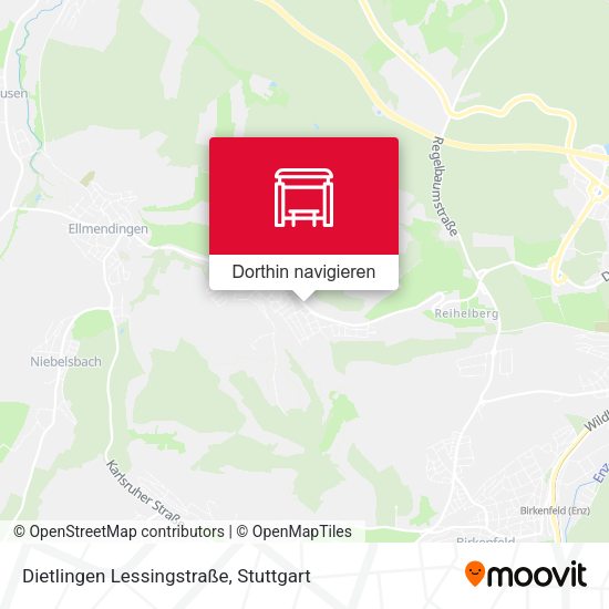 Dietlingen Lessingstraße Karte