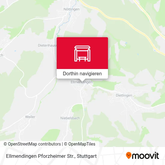 Ellmendingen Pforzheimer Str. Karte