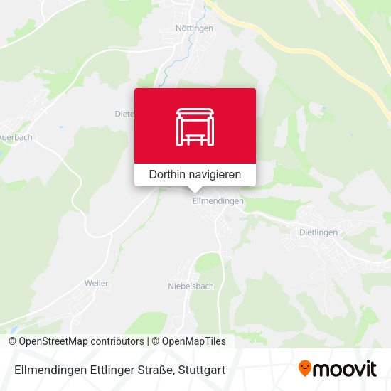 Ellmendingen Ettlinger Straße Karte