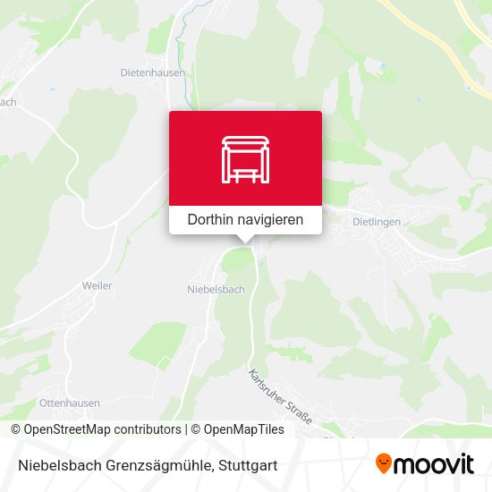 Niebelsbach Grenzsägmühle Karte